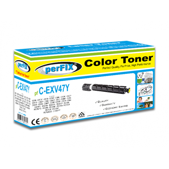 perFIX PF EXV-47 IR-C250İ SARI TONER