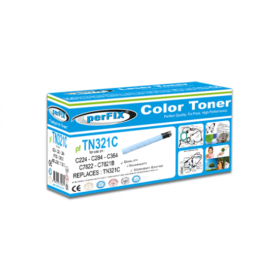 perFIX PF MAVİ TN321-C224-C284-C364-MAVİ TONER 25K