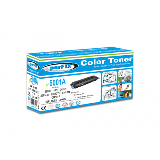 perFIX PF Q6001A-124A MAVİ TONER 2K