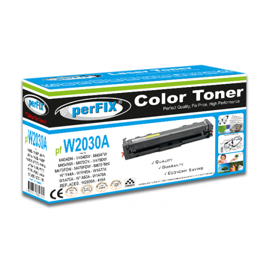 perFIX PF W2030A - CRG055 SİYAH CHİPSİZ 415A TONER 2,4K