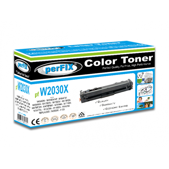 perFIX PF W2030X - CRG055HH SİYAH CHİPLİ 415X TONER 7,5K