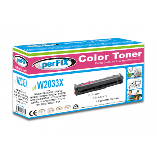 perFIX PF W2033X - CRG055HH KIRMIZI CHİPLİ 415X TONER 6K