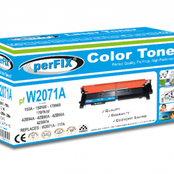 perFIX PF W2071A MAVİ CHİPSİZ 117A TONER 0,7K