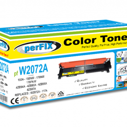 perFIX PF W2072A SARI CHİPSİZ 117A TONER 0,7K