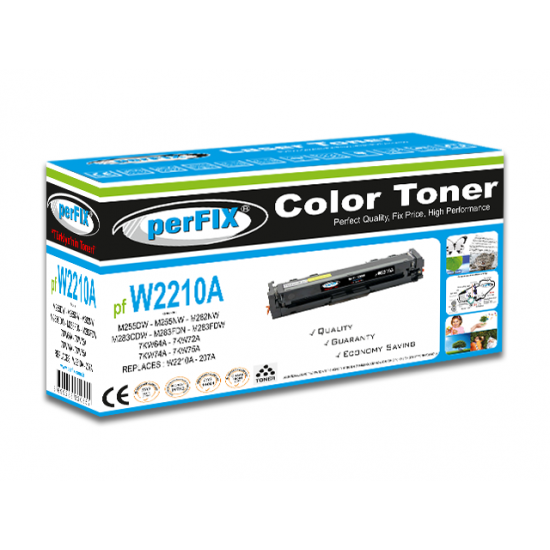 perFIX PF W2210A SİYAH CHİPSİZ 207A TONER 1,35K