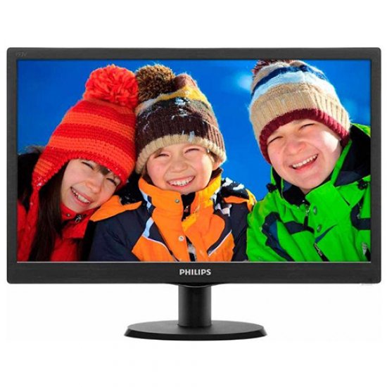 PHILIPS 18.5 193V5LSB2/10 5Ms Analog Led Monitör Parlak Siyah