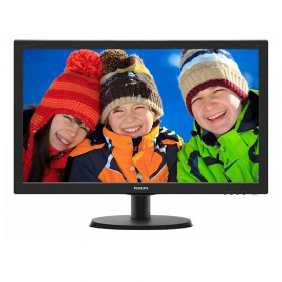 PHILIPS 21.5 223V5LSB2-10 5Ms Analog Led Monitör Parlak Siyah