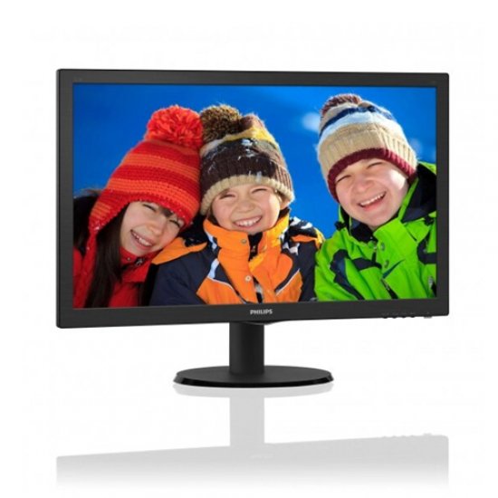 PHILIPS 21.5 223V5LSB2-10 5Ms Analog Led Monitör Parlak Siyah