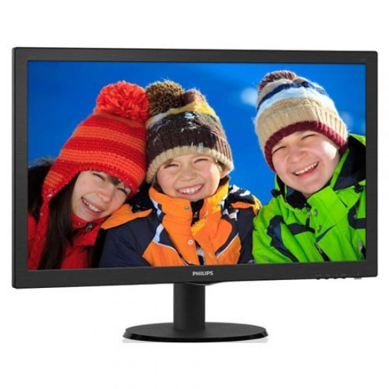 PHILIPS 23.6 243V5LHSB5-01 1Ms GAMING VGA-DVI-HDMI Led Monitör Siyah