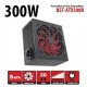 PowerBoost BST-ATX300R 300W ATX PSU PPFC 12cm Kırmızı Fanlı Retail Box