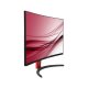 RAMPAGE 27 BRIGHT RM-68 1MS 144HZ 1*HDMI - 1*DVI - 1*DISPLAY Curved PC Led Oyuncu Monitörü SIYAH KIRMIZI