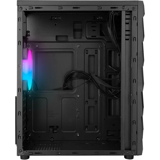 RAMPAGE ARC-X PSU Yok RGB LED Aydınlatmalı Akrilik Yan Panel Oyuncu Kasası