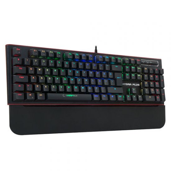 RAMPAGE Hydra R6 Plus Q Usb Alüminyum Kaplama Mavi Switch Full RGB Gaming Mekanik Klavye