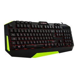 RAMPAGE KB-RX7 ALPOR Usb/Q Yeşil 3 Renk Aydınlatmalı Gaming Klavye