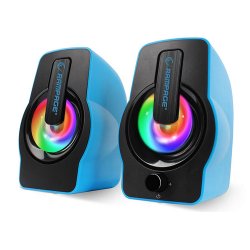 RAMPAGE RMS-G7 FALSETTO 1+1 6 W USB 5V RGB LEDLI Mavi Hoparlör