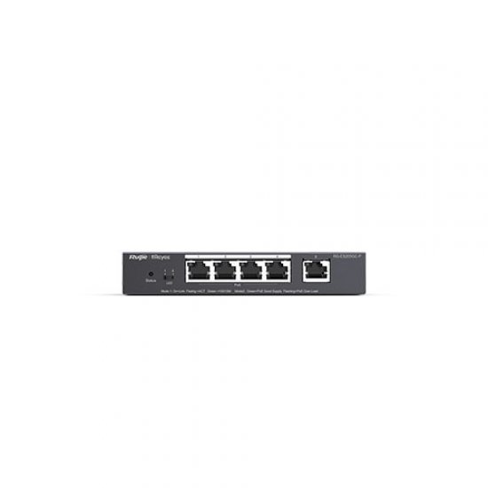 RUIJIE Reyee 5 Port RG-ES205GC-P 10/100/1000 Yönetilebilir 4x PoE PoE+ Switch (54W)