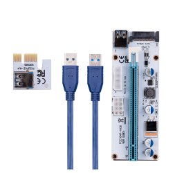 S-LINK SL-EX10 1x to 16x Sata 6 Pin Bitcoin Riser Ekran Kartı Yük.