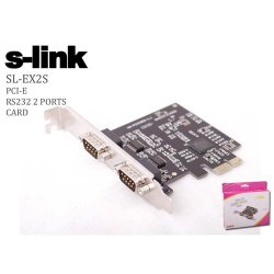 S-LINK SL-EX2S 2 Port Pcı Express To Rs232 Pcı Express Kart