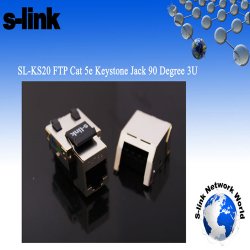 S-LINK SL-KS20 FTP CAT5E 3U 90 DERECE KESTONE JACK