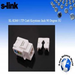 S-LINK SL-KS60 UTP CAT6 3U 90 DERECE KESTONE JACK