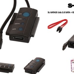 S-LINK SL-SATA35 Usb 2.0 SATA + IDE Data Kablosu Usb to İde/Sata Çevirici Adaptör