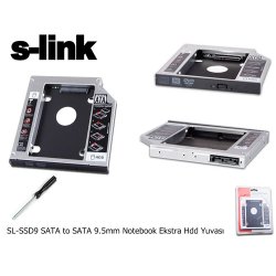 S-link SL-SSD9 (NTB DVD YUVA MONTE) 9.5mm Harddisk Kutusu