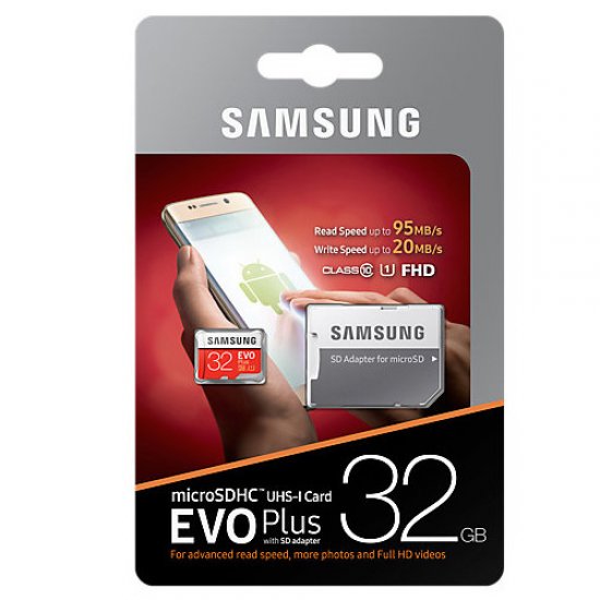 Samsung 32GB MSD EVO PLUS CLASS 10 Micro Sd Hafıza Kartı MB-MC32GA/TR