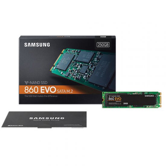 SAMSUNG 860 Evo 250GB M.2 550/500 SSD MZ-N6E250BW