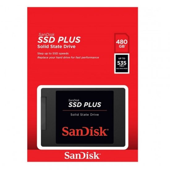 SANDISK PLUS NEW 2.5 480GB SSD SATA3 535/445 SDSSDA-480G-G26