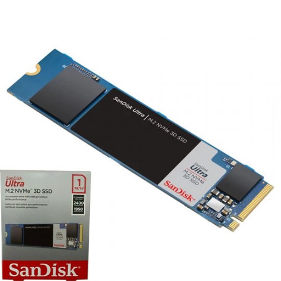 SANDISK Ultra 3D M.2 Nvme 1TB SSD 2400MB-1950MB/s SDSSDH3N-1T00-G25