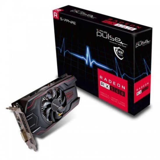 SAPPHIRE AMD 4GB RX 560 PULSE GDDR5 128 Bit 11267-18-20G HDMI DVI-D DP