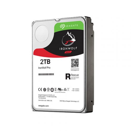 SEAGATE 3.5 IRONWOLF PRO 2TB 7200RPM 128MB SATA3 E-NAS HDD ST2000NE0025 (7/24)