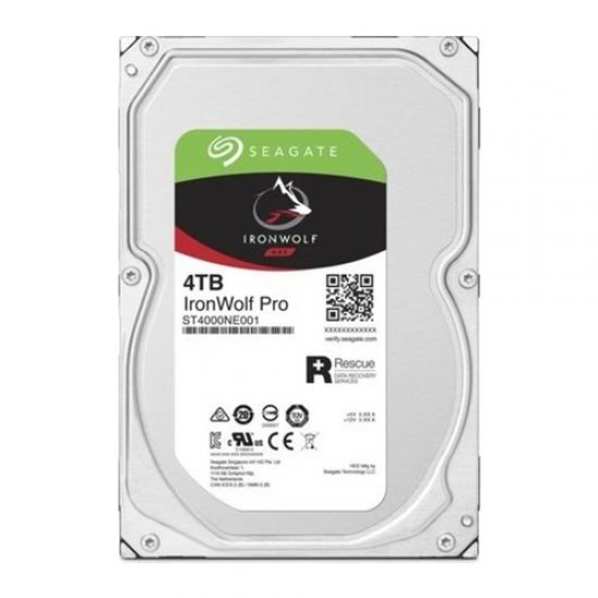 SEAGATE 3.5 IRONWOLF PRO 4TB 7200RPM 192MB SATA3 NAS HDD ST4000NE001 (7/24)