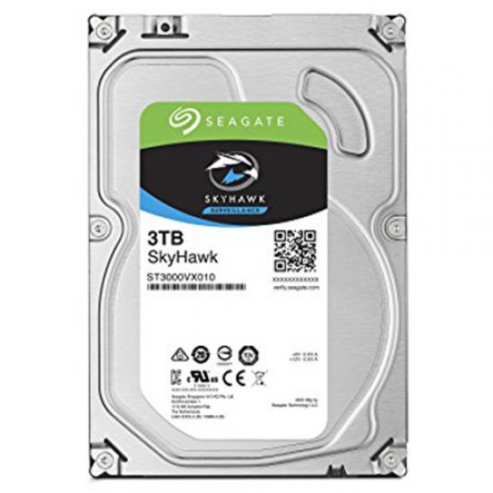 SEAGATE 3.5 SKYHAWK 3TB 5900RPM 64MB SATA3 Güvenlik HDD ST3000VX010 (7/24)