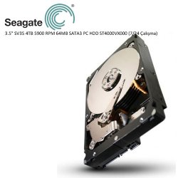 SEAGATE 3.5 SV35 4TB 5900 RPM 64MB SATA3 PC HDD ST4000VX000 (Güvenlik 7/24)