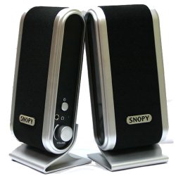 SNOPY SN-820 1+1 0.13W RMS Gümüş-Siyah Speaker