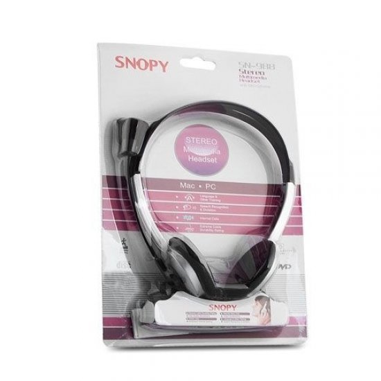 SNOPY SN-988 Mikrofonlu Kulaklık Siyah/Gümüş