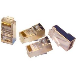 SPEED SP-F100 CAT5-CAT6 100 Adet Rj45 Konnektör Metal Uçlu