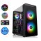 THERMALTAKE VIEW 37 ARGB CA-1J7-00M1WN-04 PSU Yok Mid Tower Gaming Kasa SPCC Siyah RGB TEMPERED GLASS