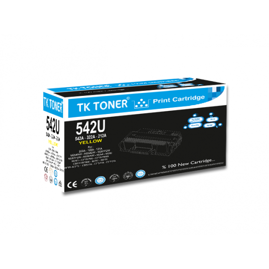 TK TONER 542U SARI RENKLİ ÜNİVERSAL CF212A-CB542A-CE322A 1,8K