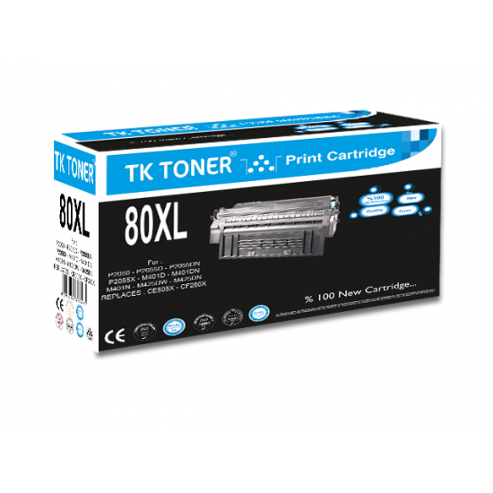 TK TONER 80XL-10K JUMBO CE505XL-CF280XL UNIVERSAL TONER