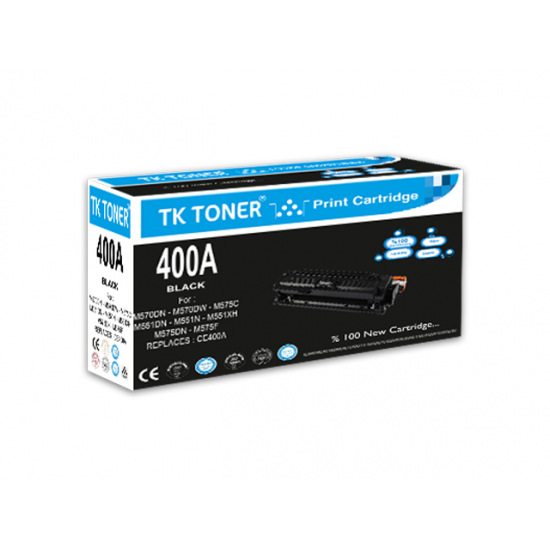 TK TONER TK CE400A SİYAH 507A M551 TONER 5,5K