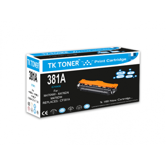 TK TONER TK CF381A MAVİ 312A TONER 2,7K