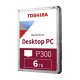 TOSHIBA 3.5 P300 6TB 5400 RPM 128MB SATA3 PC HDD HDWD260UZSVA