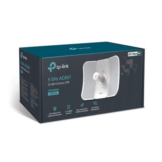 TP-LINK CPE710 2 Port 867Mbps Outdoor Access Point 23 dBi Anten 5GhZ