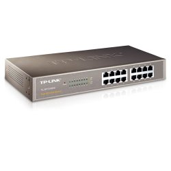 TP-LINK SF1016DS 16 Port 10/100 13-inch Çelik Kasa Switch