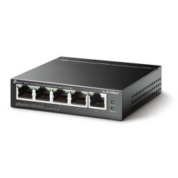 TP-LINK TL-SF1005LP 5 Port 10/100 4x PoE+ , 1x Uplink PoE Switch (41W) (Siyah Çelik Kasalı)