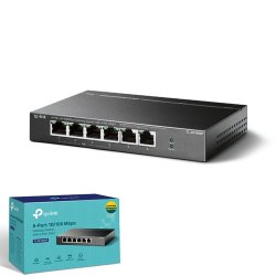 TP-LINK TL-SF1006P 6 Port 10/100 4x PoE+ , 2x Uplink PoE Switch (67W)