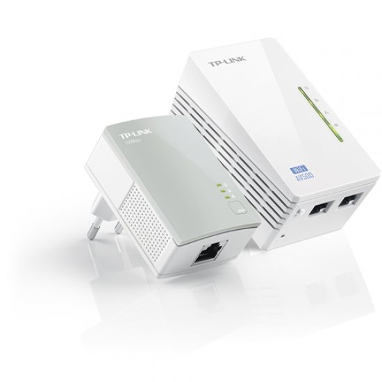 TP-LINK TL-WPA4220KIT 2 Port 300Mbps Wireless (Kablosuz) Elektrik Hattı (Priz) Üzerinde