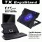 TX ErgoStand TXACNBERGST 9 - 17 Özel Dizayn 14CM FAN+2*USB Notebook Soğutucu / Stand Gri/Siyah